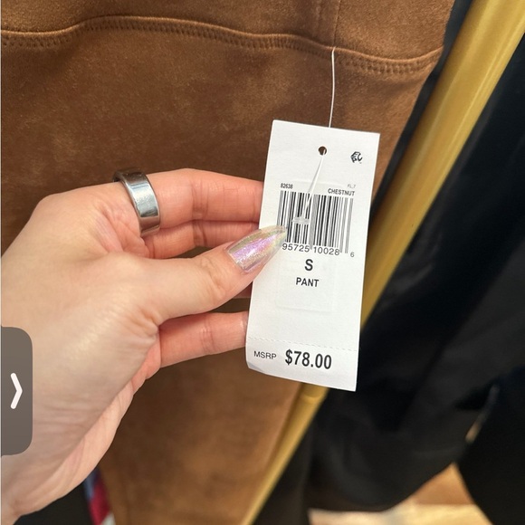Bagatelle brown suede leggings size small - NWT Retail $78 - Picture 3 of 5